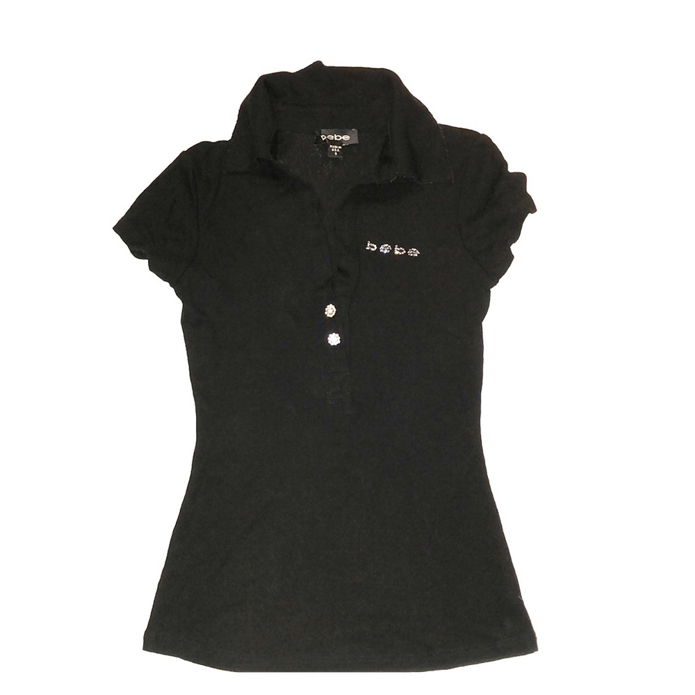 Black Bebe short sleeve shirt